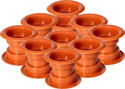 Produktbild von KOTARBAU® 10er Set Luftgitter Rund Calvados aus Kunststoff für Badezimmertüren