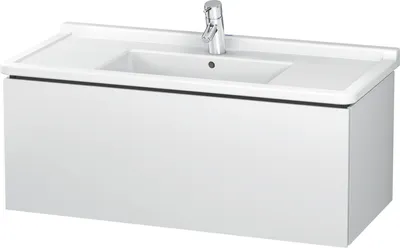 Produktbild von Waschtischunterbau L-CUBE 469x1020x408mm weiß matt weiß matt
