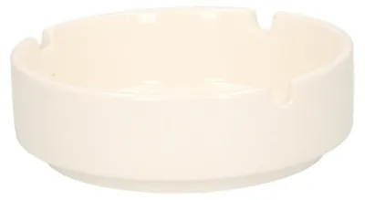 Produktbild von Aschenbecher Porzellan 10 cm Durchmesser weis - innen und ausen