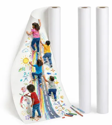 Zeichenpapierrolle 44 cm x 15 m, 70 g/m², 2 Rollen, weiß, glatt