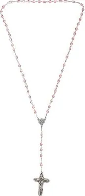 Produktbild von Rosenkranz "Kristallglas" Perlen Rosa