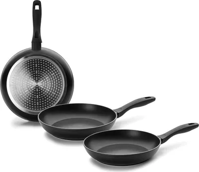 Produktbild von Ibili Chef Style 18-22-26 Cm Pfannenset Silber Silber One Size