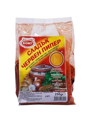 Image de Bioset, poivron rouge doux – 250 g, saveur riche et arôme traditionnel