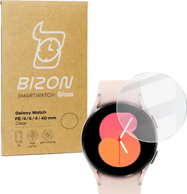 Produktbild von Szkło hartowane Bizon Glass Clear do Galaxy Watch FE / 6 / 5 / 4 40mm