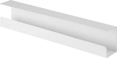 Image de Goulotte passe-câbles horizontale de bureau, 60 cm, Blanc