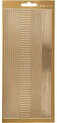 Produktbild von Aufkleber, goldfarben, Einheitsgröße