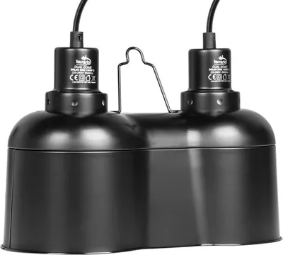Immagine prodotto di Terrario SunFusion Duo - doppio alloggiamento per lampade riscaldanti e UVB Terrario
