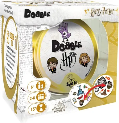 Produktbild von Asmodee Dobble Harry Potter, Brettspiel, Abzug, 6 Jahr(e), 15 min, Familienspiel
