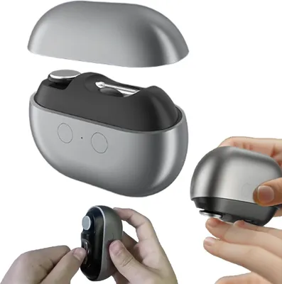 Produktbild von Elektrischer Nagelknipser für Senioren, USB-C, LED, 2 Geschwindigkeiten, Nagelpflege-Set