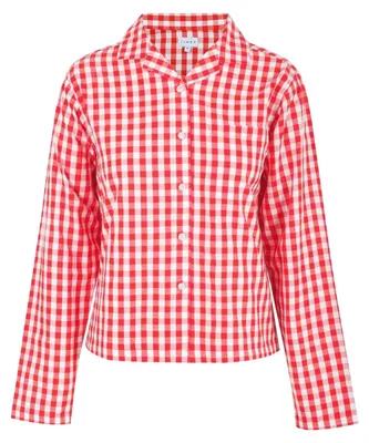 Produktbild von Linea - Hemd für Damen, leger, Langärmlig GT20737 (34 DE) (Rot/Weiß)