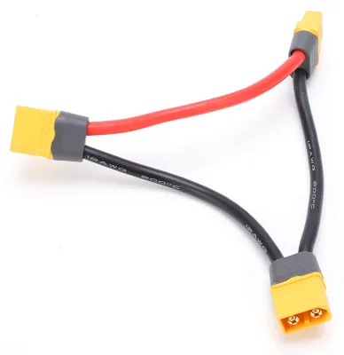 Obrázek produktu pro Kompatibilní adaptér pro RC modely, série Y, s 2 konektory XT60 na 1 zásuvku pro baterie LiPo