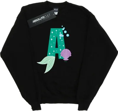 Produktbild von Disney - "Alphabet A Is For Ariel" Sweatshirt für Damen BI50651 (S) (Schwarz)