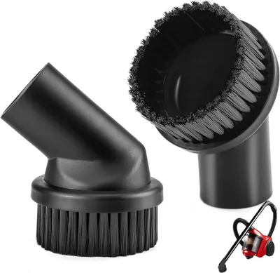 Produktbild von Staubsaugeraufsatz - 2 Stück35 mm Staubbürsten - Universal-StaubsaugerdüseMöbelbürste für alle Staubsauger mit 35 mm Anschluss