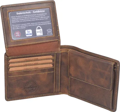 Produktbild von Echtleder Scheintasche braun 12x10x2 cm