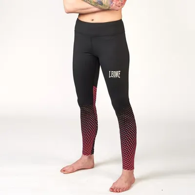 Produktbild von Damen-Trainingsleggings Leone1947 BLITZ – schwarz mit Farbverlauf, Größe L