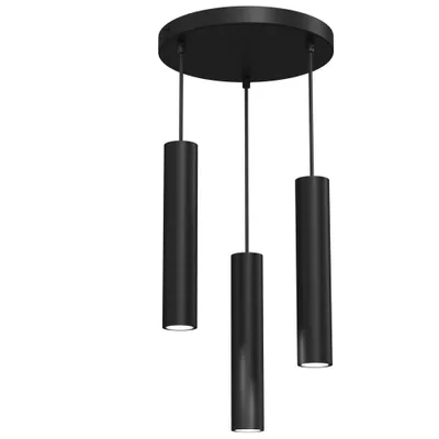 Zdjęcie produktu dla Lampa wisząca Raito czarny matowy 3xGU10x8W metal wym:110x30x30cm IP20 Luminex