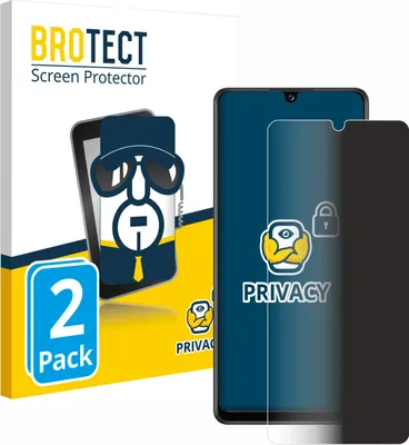 Produktbild von 2x BROTECT Sichtschutzfolie für Samsung Galaxy A42 5G Anti-Spy Privacy Sichtschutz Blickschutz Folie Blaulicht-Schutz