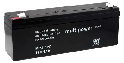 Produktbild von Powery Bleiakku (multipower) MP4-12D