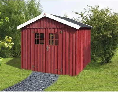 Produktbild von Gerätehaus weka Öland Gr.3 mit Fußboden 277 x 286 cm schwedenrot