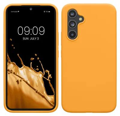 Produktbild von kwmobile Handyhülle für Samsung Galaxy A54 5G Hülle - Case Silikon - Kabelloses Laden - Schutzhülle Cover in Fruity Orange
