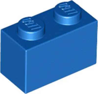 Immagine prodotto di 1 pezzo LEGO, parte c. 3004 in blu (blu)