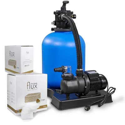 Produktbild von Filteranlage ECO 400 bis 35m³ Pool + Flux Filtermaterial