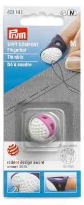 Ergonomischer Fingerhut, Kunststoff, Größe M, Lila
