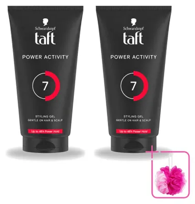 Image de 2 gels de coiffage Taft Power Active - 150 ml chacun - Lot de 2