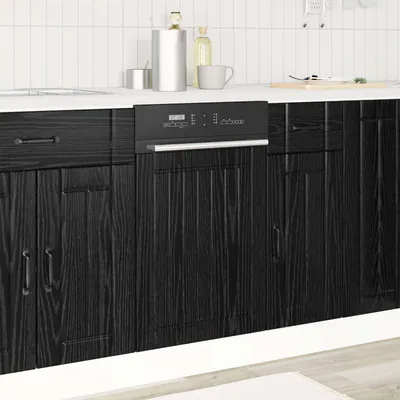 Produktbild von "Schlussverkauf" Küchenschrank Schwarz Eichen-Optik 45x1,5x67 cm - Küchenschränke C554
