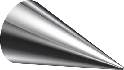 Produktbild von Interdeco Endstücke / Zierabschlüsse für Gardinenstangen mit 20 mm Ø Chrom, Typ Savio (Kegel), Pack. 2 Stück