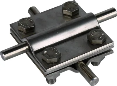 Produktbild von DEHN Kreuzstück m. Zwischenplatte 319209 Niro in Anlehnung an DIN48845D
