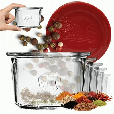 Produktbild von Weck 80ml Einmachgläser mit Silikondeckel, 6 Stück