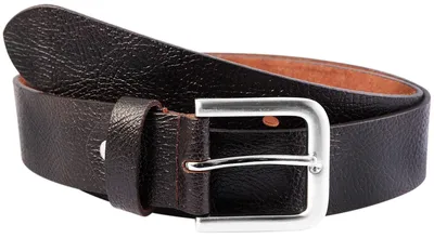 Produktbild von Leonardo Verrelli Herren Gürtel LV0046 90 cm - 140 cm (Bundweite) in dunkelbraun aus 100% Echtleder, kürzbar, Herrengürtel