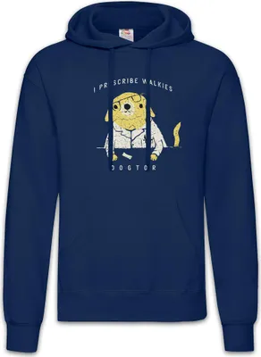 Produktbild von Urban Backwoods Dogtor, Herren Hoodie, Farbe: Navy, Größe: 4XL