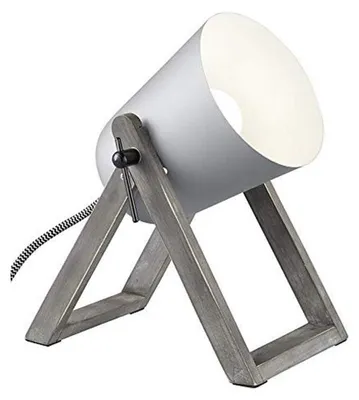 Immagine prodotto di Lampada da tavolo - Attacco E27 - Grigia - 12 x 19,5 x 21 cm