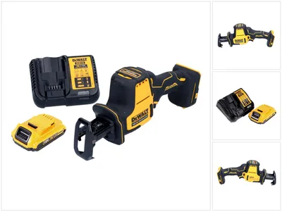 Image de DeWalt DCS369D1 Scie sabre sans fil 18V Brushless + 1x Batterie 2,0 Ah + Chargeur