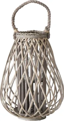 Produktbild von Windlicht Jolanda groß Ø37cm H51cm Weide Kerzen-Ständer Laterne Kerzen-Halter