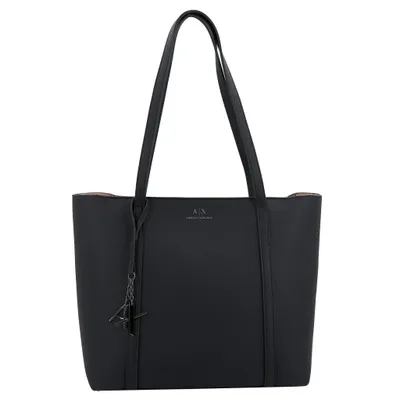 A black Armani Exchange shopper tote bag.