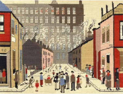 Produktbild von Bothy Threads Kreuzstich-Set "Straßenszene", 38x28cm, TLC9, Zählmuster