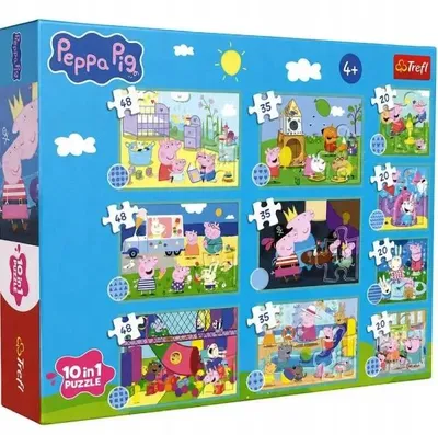 Image de Puzzle 10 pièces "Le monde amusant de Peppy" - TREFL