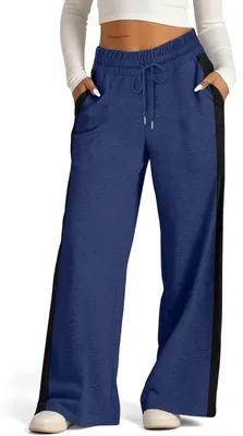 Produktbild von Damen-Jogginghose mit weiten Beinen und Taschen