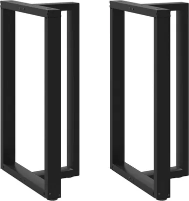 Obrázek produktu pro Nohy barového stolu ve tvaru T, 2 ks, černé, 60 x 35 x (100-101) cm, ocel