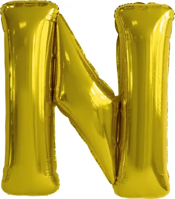 Immagine prodotto di Palloncino in foil lettera N oro - 88 cm