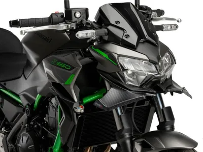 Produktbild von PUIG 21134C Naked Front Spoiler  passend fuer KAWASAKI Z650 Carbon look