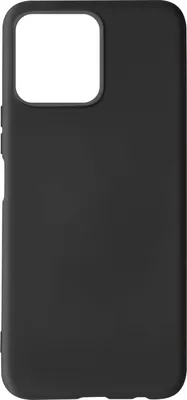 Produktbild von Halbsteife Silikon Handyhülle für Honor X8, Soft Touch – Schwarz