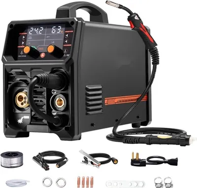 Image de Poste de soudure MIG TIG 250A 5 en 1 - Poste de soudure avec 8,2KVA pulsé, synergique - Equipement de soudage pour usage professionnel