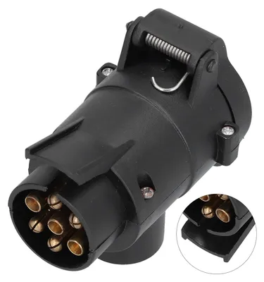 Image de Adaptateur de prise de remorque 12 V UE, étanche, interface 7 à 13 broches pour camion, connecteur de prise d'alimentation pour camping-car