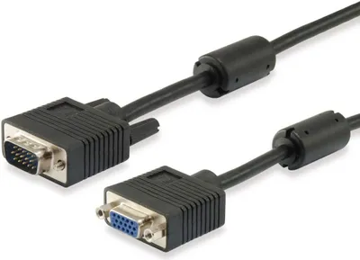Obrázek produktu pro Equip 118802, 5 m, VGA (D-Sub), VGA (D-Sub), Samec, Samice, Černá