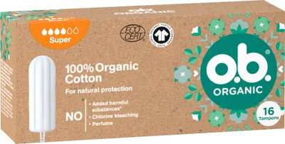 Produktbild von Organic Super tampons - Variant: 16 ks