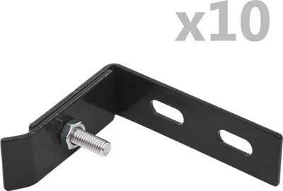 Produktbild von Cloris Designermöbel Wand-Eckverbinder 10 Sets Anthrazit 2024 Neu